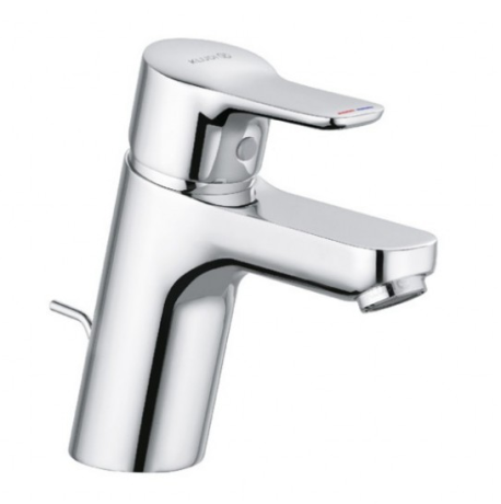 Смеситель KLUDI PURE&EASY 372860565 для раковины на одно отверстие однорычажный с донным клапаном