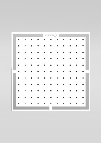 Верхний душ KLUDI A-QA 6443005-00 квадратный размер 30*30 см