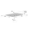 Верхний душ KLUDI FRESHLINE 6440005-00 прямоугольный размер 40*26 см