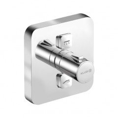 Термостат KLUDI PUSH 388110538 для ванны и душа встраиваемый на 2 потребителя внешняя часть