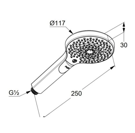 Душевая лейка KLUDI DIVE 6983039-00