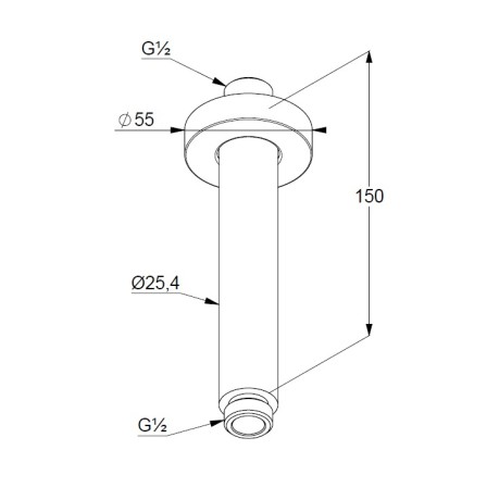 Душевой кронштейн KLUDI A-QA 6651505-00