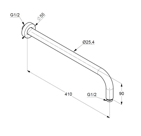 Душевой кронштейн KLUDI A-QA 6651487-00