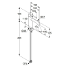 Смеситель KLUDI BOZZ 38282N576 для раковины на одно отверстие однорычажный без донного клапана