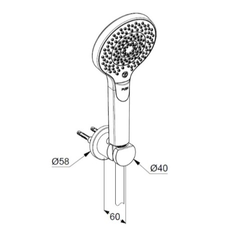 Душевой гарнитур KLUDI DIVE 6995005-00
