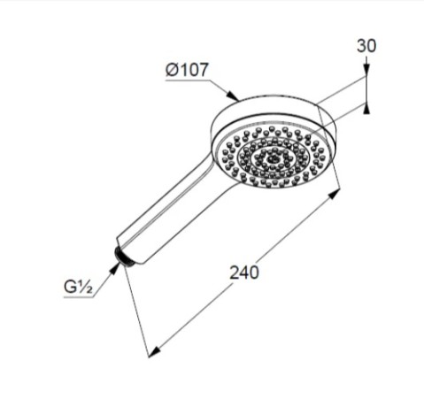 Душевая лейка KLUDI DIVE 6881005-00