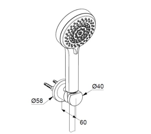 Душевой гарнитур KLUDI DIVE 6895005-00