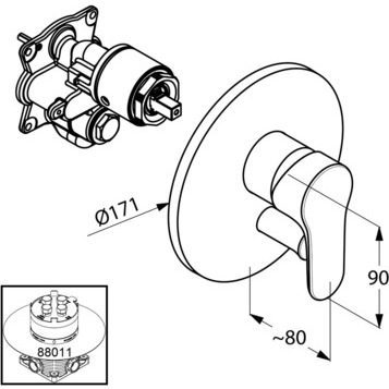 Смеситель KLUDI OBJEKTA 326500575