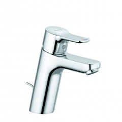 Смеситель KLUDI PURE&EASY 372900565 для раковины на одно отверстие однорычажный с донным клапаном