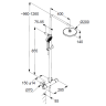 Душевая система KLUDI DIVE DUAL SHOWER SYSTEM 6807939-00 с термостатом