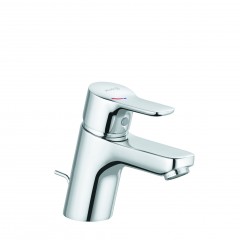 Смеситель KLUDI PURE&EASY 372890565 для раковины на одно отверстие однорычажный с донным клапаном