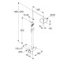 Душевая система KLUDI LOGO DUAL SHOWER SYSTEM 6808239-00 с термостатом