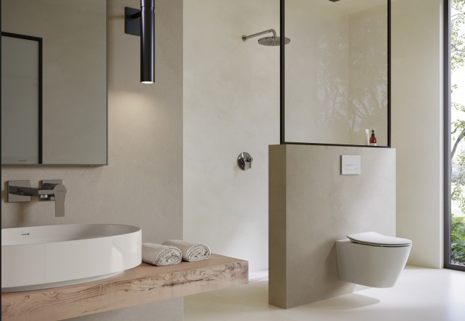 Унитаз KLUDI RESA R 23WCW0243 подвесной безободковый спиральный турбосмыв Spiral-Flush