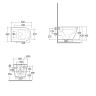 Унитаз KLUDI RESA R 23WCW0243 подвесной безободковый спиральный турбосмыв Spiral-Flush