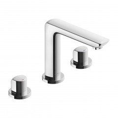 Смеситель KLUDI AMEO 413930530 для раковины на три отверстия двухвентильный