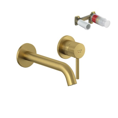 Смеситель KLUDI BOZZ SET 38245N076S для раковины настенный встраиваемый со скрытой частью в комплекте