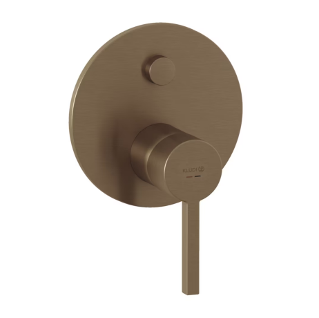 Смеситель KLUDI NOVA FONTE Puristic 20759N115 для ванны и душа встраиваемый внешняя часть с автоматическим переключателем воды PUSH&SWITCH