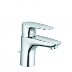 Смеситель KLUDI PURE&amp;SOLID 342760575 для раковины на одно отверстие однорычажный с донным клапаном