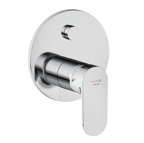 Смеситель KLUDI X1 327590575 для ванны и душа встраиваемый внешняя часть с автоматическим переключателем воды PUSH&SWITCH