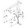 Смеситель KLUDI QORD 568030575 для кухни