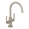 Смеситель KLUDI NOVA FONTE Puristic 20118N515 для раковины на одно отверстие двухвентильный с донным клапаном