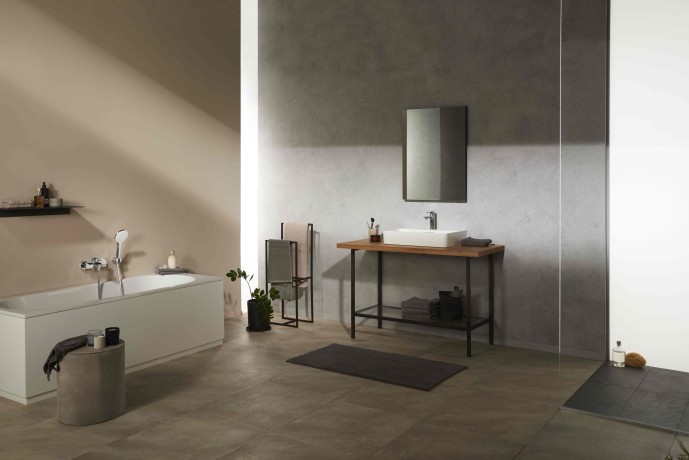 Смеситель KLUDI ZENTA SL 486700565 для ванны с изливом с подключением шланга