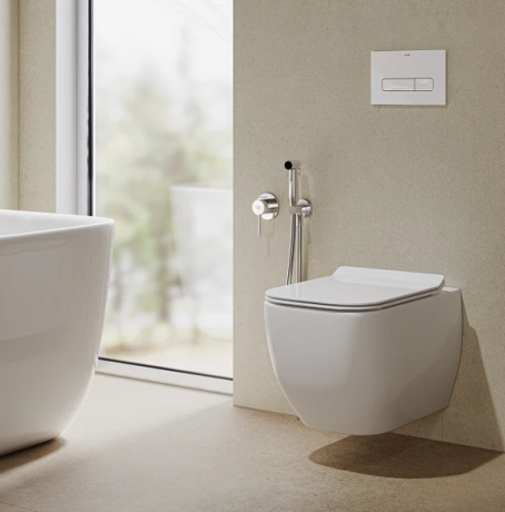 Унитаз KLUDI RESA C 28WCSET43 подвесной безободковый с сиденьем крышкой с плавным опусканием