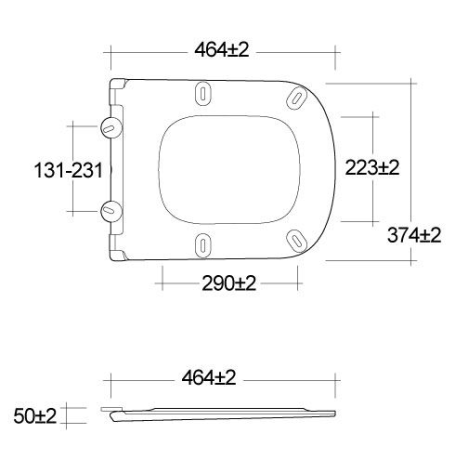 Сиденье KLUDI Resa S 27WCS53 с крышкой с плавным опусканием