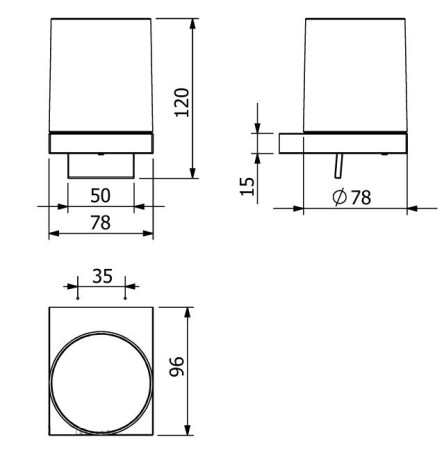 Дозатор KLUDI VELA C 31976N5 подвесной