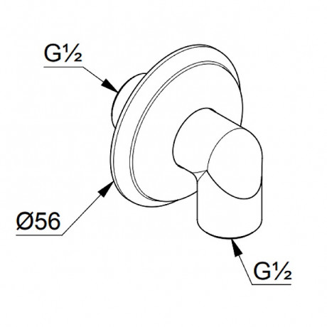 Подключение душевого шланга KLUDI ADLON 1210145-00