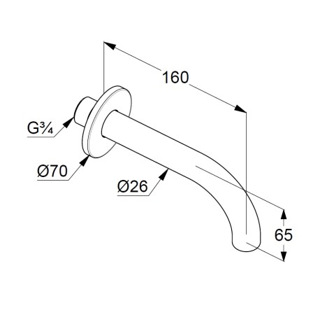 Излив KLUDI BOZZ 38505N5 для ванны