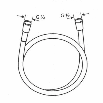 Душевой шланг KLUDI SUPARA 125 см 6107153-00