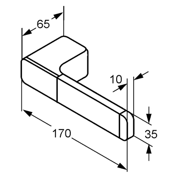 Держатель запасного рулона бумаги KLUDI E2 4997205 подвесной