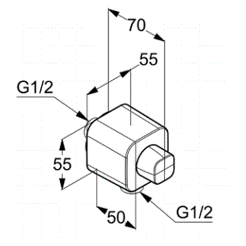 Подключение душевого шланга KLUDI A-QA 6554405-00