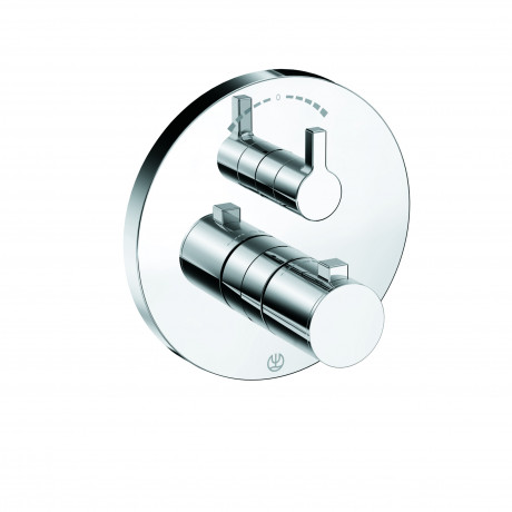 Термостат KLUDI NOVA FONTE 208300515 для душа встраиваемый на 2 потребителя внешняя часть