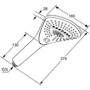 Душевая лейка KLUDI FIZZ 6770039-00