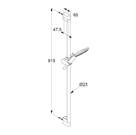 Душевой гарнитур KLUDI FRESHLINE 6784005-00