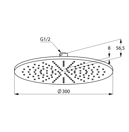 Верхний душ KLUDI A-QA 64330N0-00