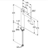 Смеситель KLUDI BOZZ 38286N576 для раковины на одно отверстие высокий
