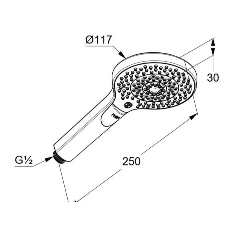 Душевая лейка KLUDI DIVE 69830N5-00