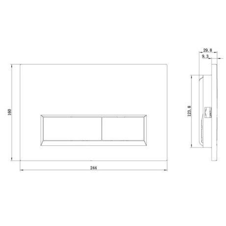 Клавиша смыва KLUDI UNIFIX 32PP0153 для унитаза цвет белый матовый